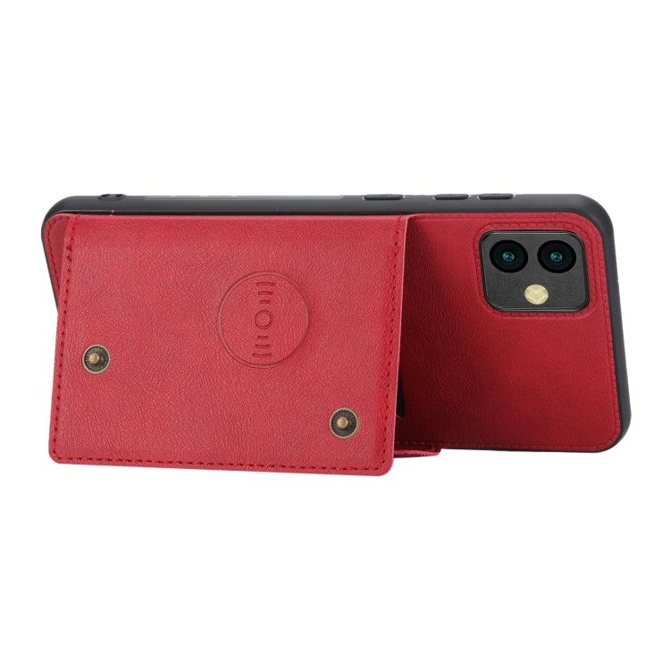 Double Buckle Card Slots Magnetic Phone Case