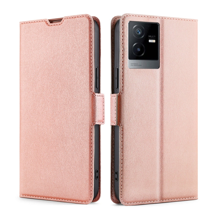 Ultra-thin Voltage Side Buckle Horizontal Flip Leather Phone Case, For vivo iQOO Neo7, For Realme 9i 5G Global/10 5G, For vivo T2x 5G/Y73t/iQOO Z6x, For Huawei nova Y61, For Honor Play 40 Plus, For Nokia X30 5G, For ZTE Blade A52 Lite