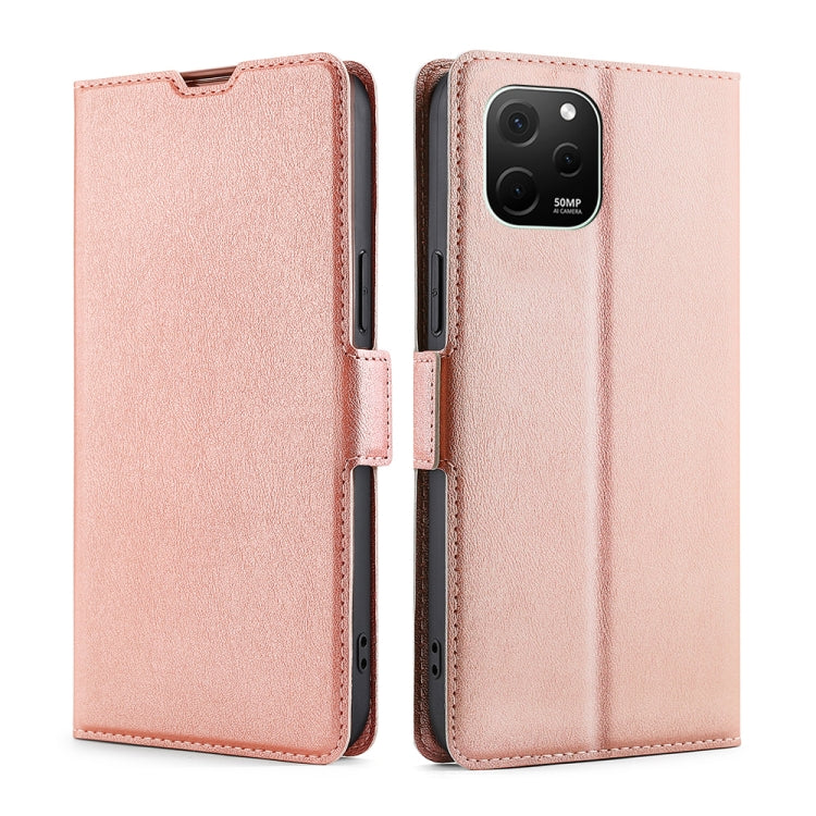 Ultra-thin Voltage Side Buckle Horizontal Flip Leather Phone Case