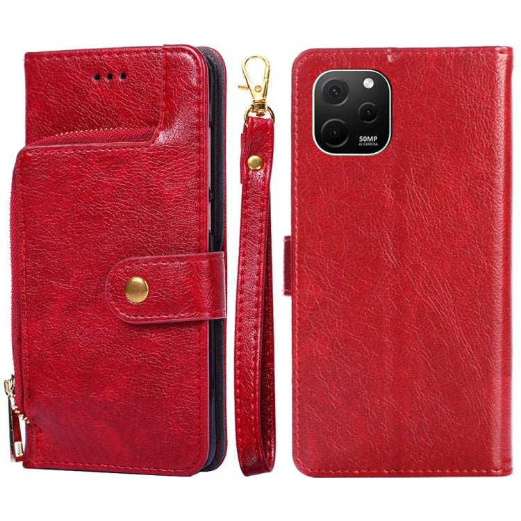 Zipper Bag Leather Phone Case, For vivo iQOO Neo7, For Realme 9i 5G Global/10 5G, For vivo T2x 5G/Y73t/iQOO Z6x, For Huawei nova Y61, For Honor Play 40 Plus, For Nokia X30 5G, For ZTE Blade A52 Lite