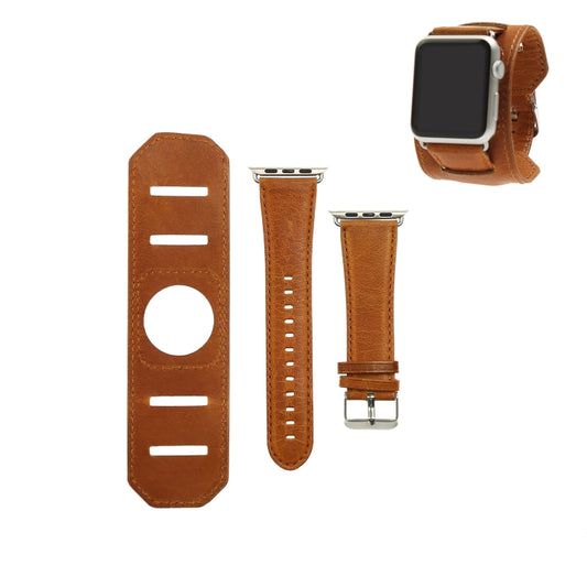 Crazy Horse Texture Bracelet Watchband, For Apple Watch 5 & 4 40mm / 3 & 2 & 1 38mm, For Apple Watch 5 & 4 44mm / 3 & 2 & 1 42mm