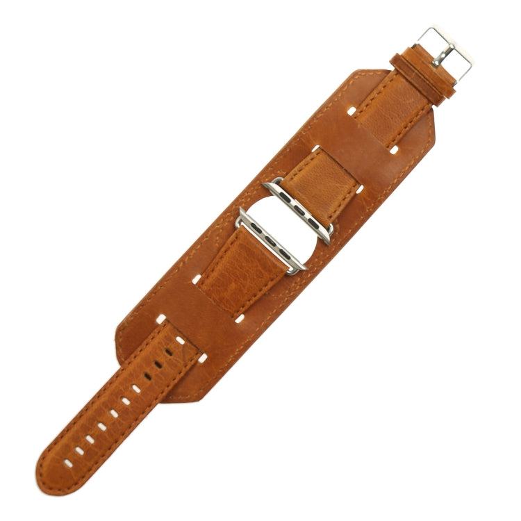 Crazy Horse Texture Bracelet Watchband, For Apple Watch 5 &amp; 4 40mm / 3 &amp; 2 &amp; 1 38mm, For Apple Watch 5 &amp; 4 44mm / 3 &amp; 2 &amp; 1 42mm