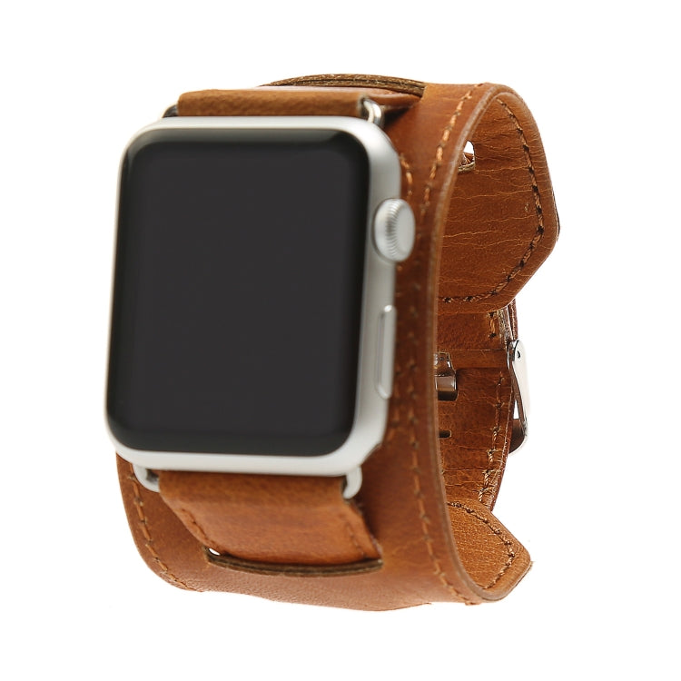 Crazy Horse Texture Bracelet Watchband, For Apple Watch 5 &amp; 4 40mm / 3 &amp; 2 &amp; 1 38mm, For Apple Watch 5 &amp; 4 44mm / 3 &amp; 2 &amp; 1 42mm