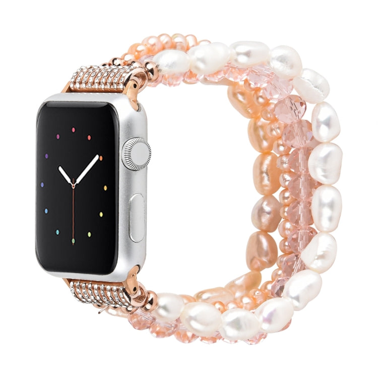 Pearl Crystal Watchband, For Apple Watch 5 &amp; 4 40mm / 3 &amp; 2 &amp; 1 38mm, For Apple Watch 5 &amp; 4 44mm / 3 &amp; 2 &amp; 1 42mm