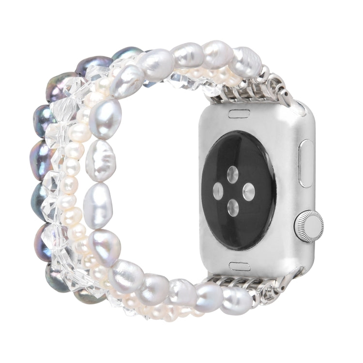 Pearl Crystal Watchband, For Apple Watch 5 &amp; 4 40mm / 3 &amp; 2 &amp; 1 38mm, For Apple Watch 5 &amp; 4 44mm / 3 &amp; 2 &amp; 1 42mm