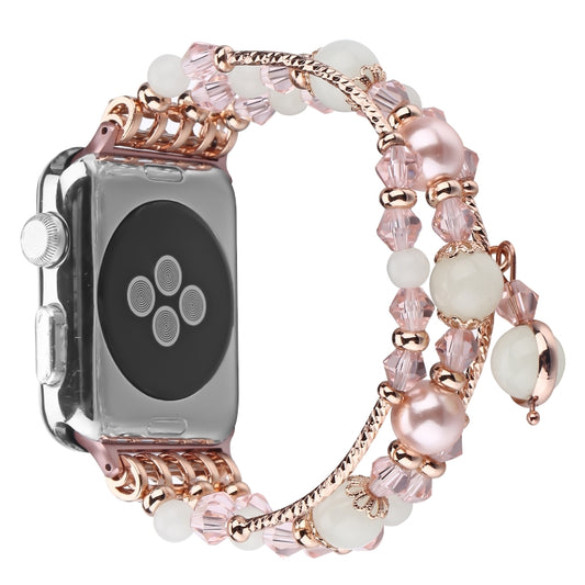 Luminous Agate Watchband, For Apple Watch 5 &amp; 4 40mm / 3 &amp; 2 &amp; 1 38mm, For Apple Watch Ultra 49mm / Series 8&amp;7 45mm / SE 2&amp;6&amp;SE&amp;5&amp;4 44mm / 3&amp;2&amp;1 42mm