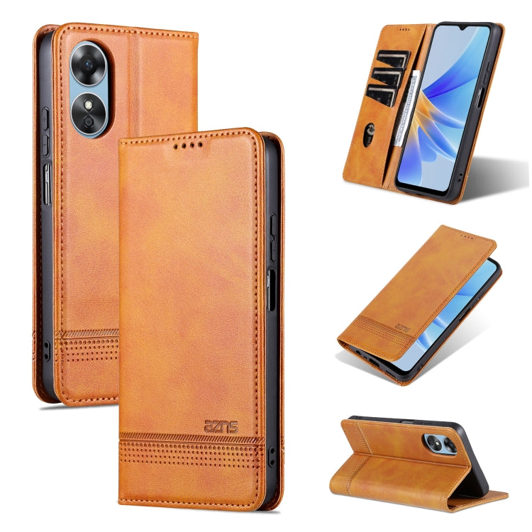 AZNS Magnetic Calf Texture Flip Leather Phone Case, For OPPO A17, For Xiaomi 12T / 12T Pro / Redmi K50 Ultra