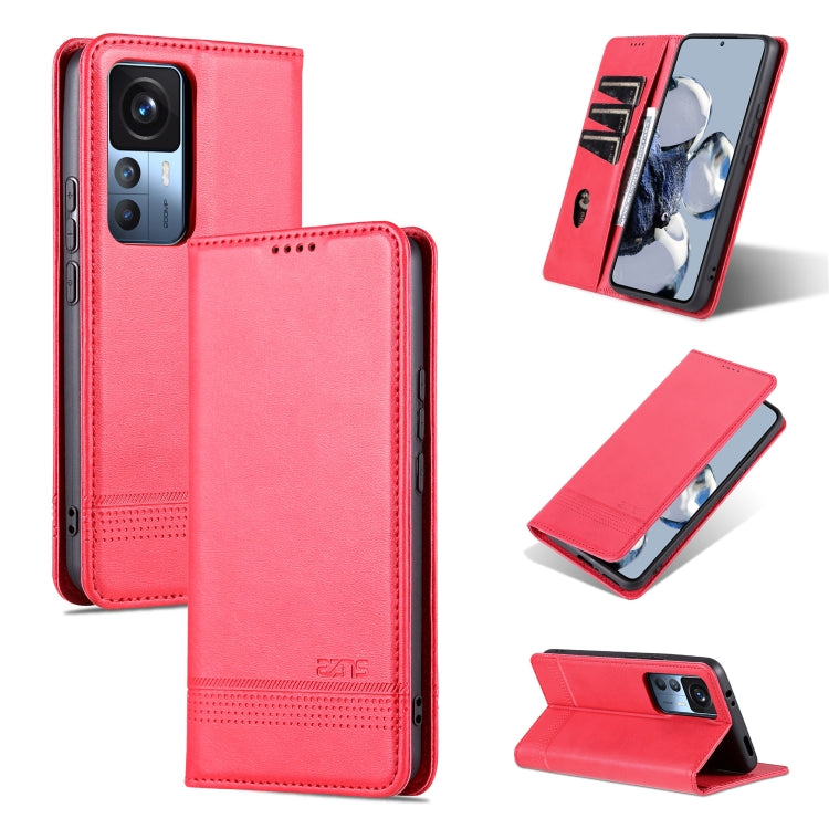 AZNS Magnetic Calf Texture Flip Leather Phone Case, For OPPO A17, For Xiaomi 12T / 12T Pro / Redmi K50 Ultra