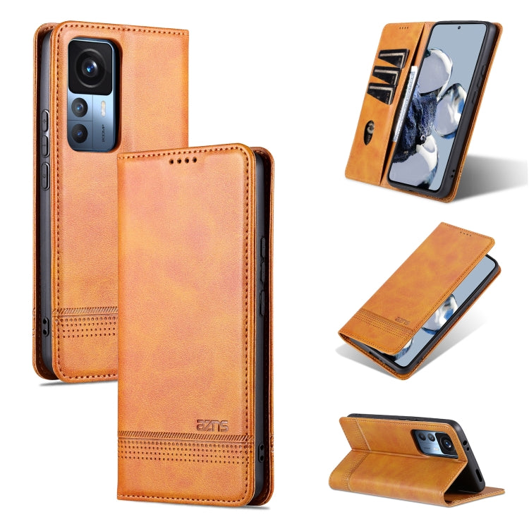 AZNS Magnetic Calf Texture Flip Leather Phone Case