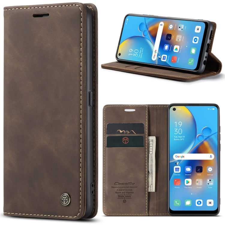 CaseMe 013 Multifunctional Horizontal Flip Leather Phone Case, For OPPO F19/F19S/A74 4G/A95 4G