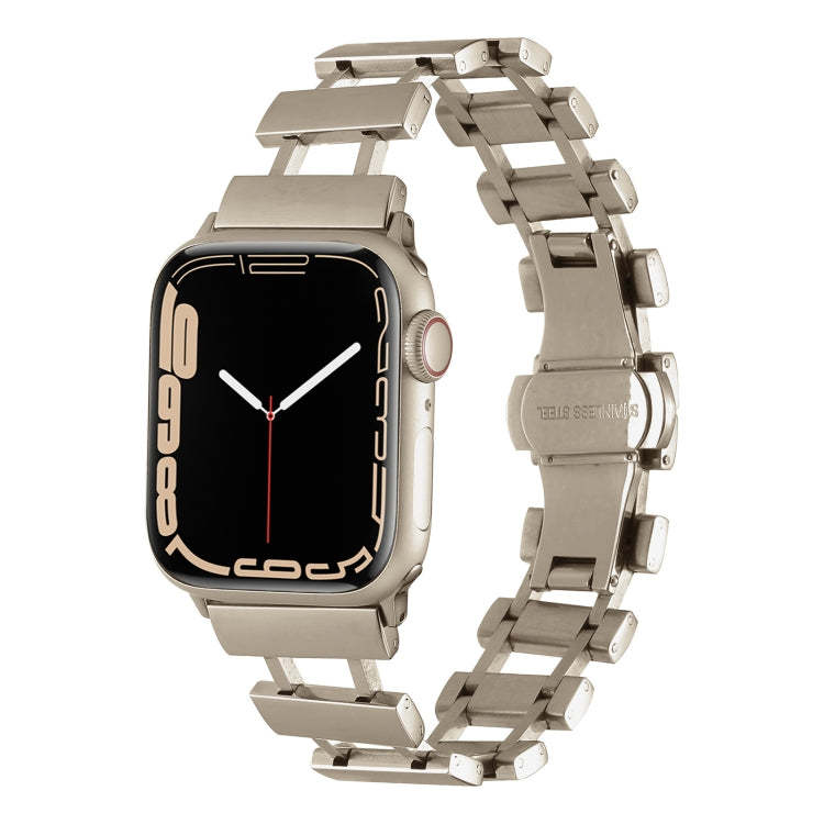 Hollow Stainless Steel Watch Band, For Apple Watch Ultra 49mm / Series 8&amp;7 45mm, For Apple Watch Series 8&amp;7 41mm / SE 2&amp;6&amp;SE&amp;5&amp;4 40mm