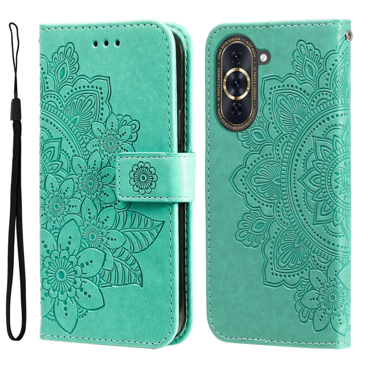 7-petal Flowers Embossing Leather Phone Case