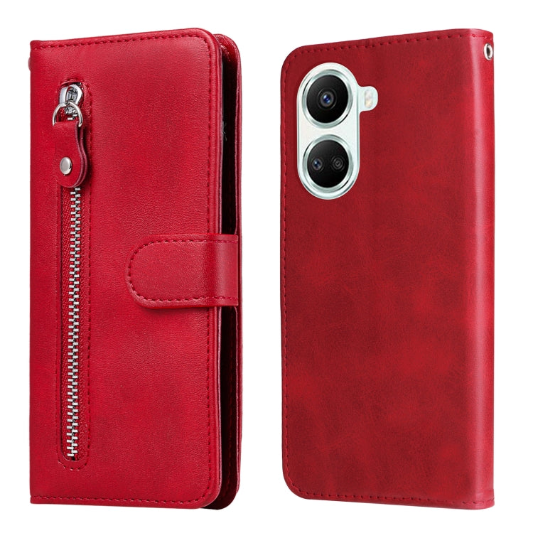 Calf Texture Zipper Leather Phone Case, For Huawei nova 10 SE, For Huawei nova 10, For Huawei nova 10 Pro, For OPPO A58 5G