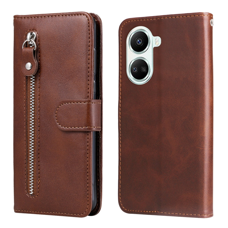 Calf Texture Zipper Leather Phone Case, For Huawei nova 10 SE, For Huawei nova 10, For Huawei nova 10 Pro, For OPPO A58 5G