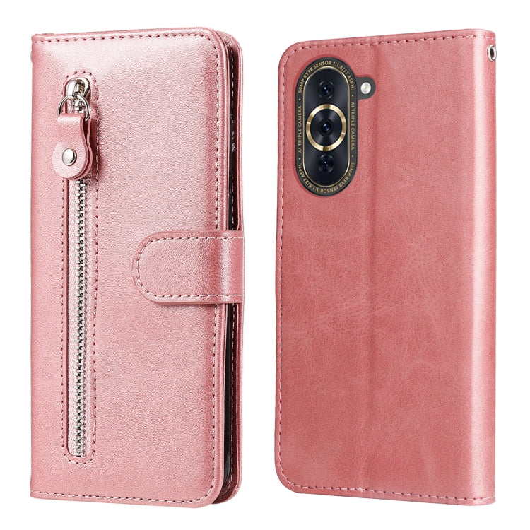 Calf Texture Zipper Leather Phone Case, For Huawei nova 10 SE, For Huawei nova 10, For Huawei nova 10 Pro, For OPPO A58 5G