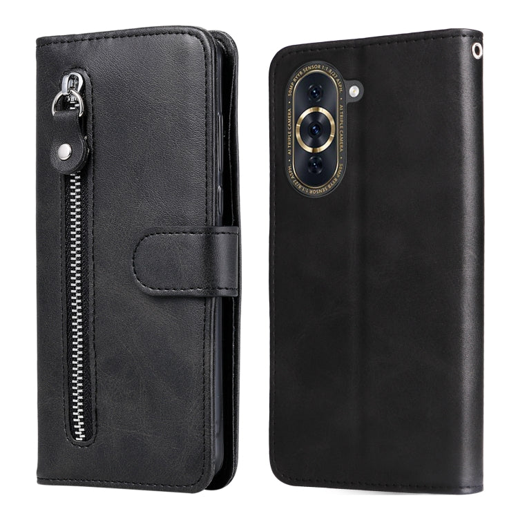 Calf Texture Zipper Leather Phone Case, For Huawei nova 10 SE, For Huawei nova 10, For Huawei nova 10 Pro, For OPPO A58 5G