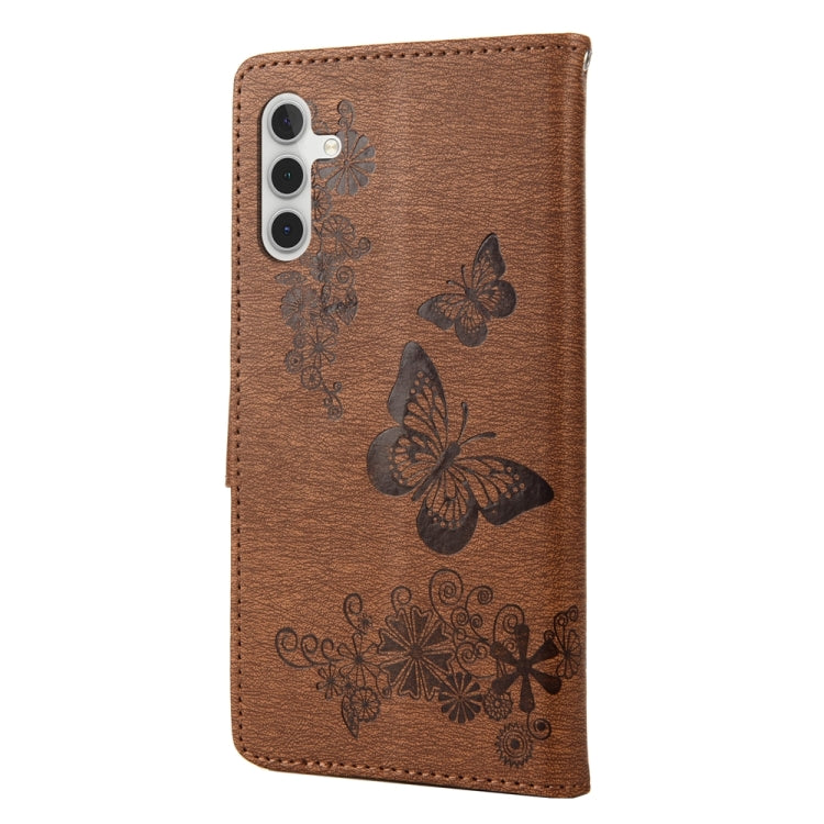 Butterfly Embossed Horizontal Flip Leather Phone Case, For Samsung Galaxy A54 5G, For Nokia G60, For OPPO A17