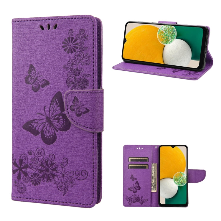 Butterfly Embossed Horizontal Flip Leather Phone Case, For Samsung Galaxy A54 5G, For Nokia G60, For OPPO A17