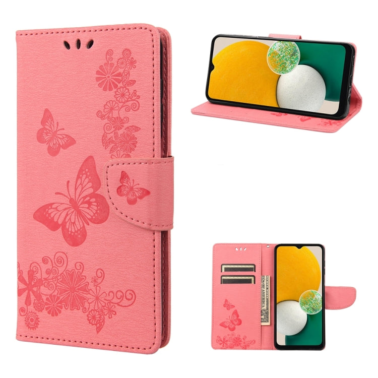 Butterfly Embossed Horizontal Flip Leather Phone Case, For Samsung Galaxy A54 5G, For Nokia G60, For OPPO A17