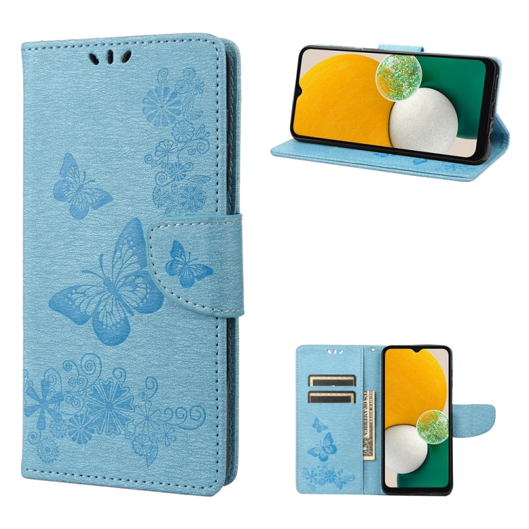 Butterfly Embossed Horizontal Flip Leather Phone Case, For Samsung Galaxy A54 5G, For Nokia G60, For OPPO A17