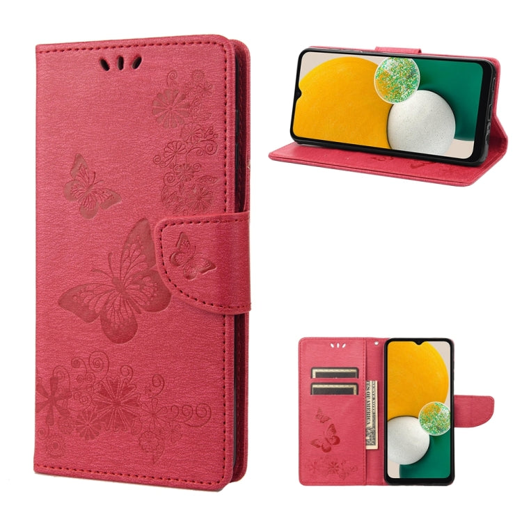 Butterfly Embossed Horizontal Flip Leather Phone Case, For Samsung Galaxy A54 5G, For Nokia G60, For OPPO A17