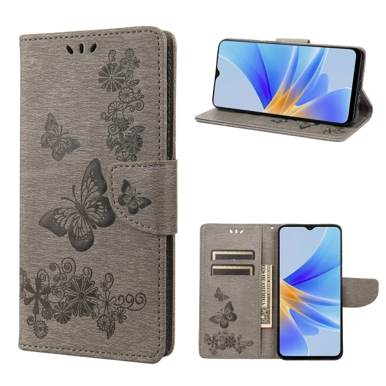 Butterfly Embossed Horizontal Flip Leather Phone Case, For Samsung Galaxy A54 5G, For Nokia G60, For OPPO A17