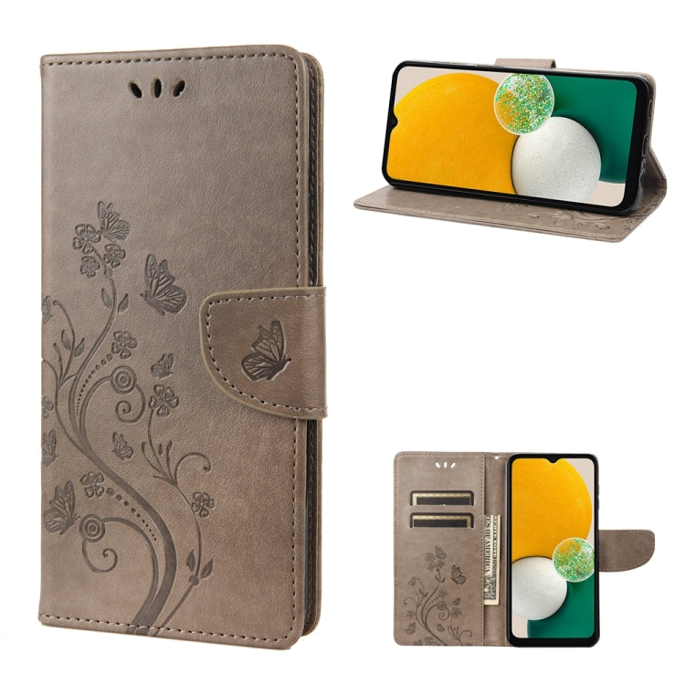 Butterfly Flower Pattern Leather Phone Case, For Samsung Galaxy A54 5G, For Nokia G60, For OPPO A17