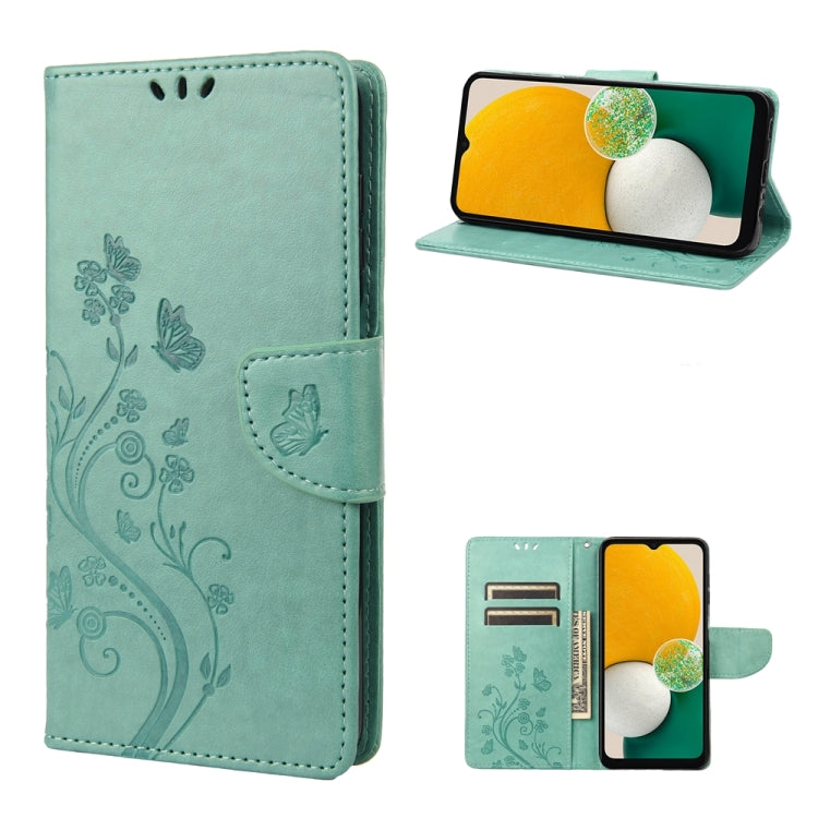 Butterfly Flower Pattern Leather Phone Case, For Samsung Galaxy A54 5G, For Nokia G60, For OPPO A17