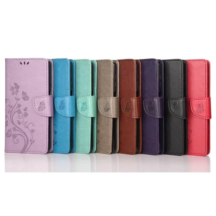 Butterfly Flower Pattern Leather Phone Case, For Samsung Galaxy A54 5G, For Nokia G60, For OPPO A17