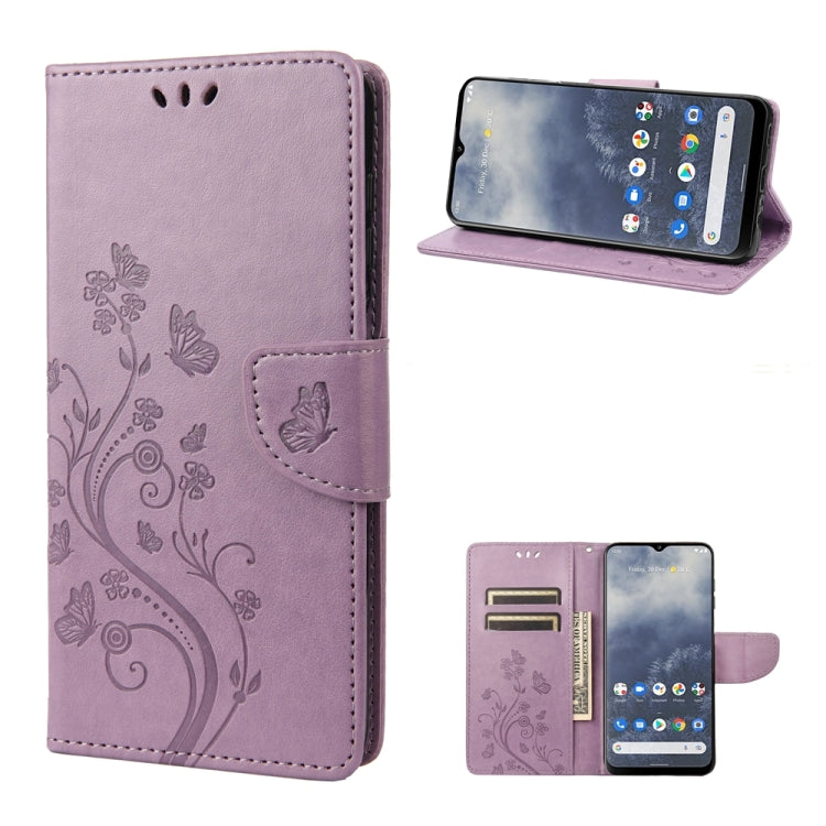 Butterfly Flower Pattern Leather Phone Case, For Samsung Galaxy A54 5G, For Nokia G60, For OPPO A17