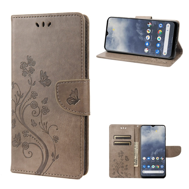 Butterfly Flower Pattern Leather Phone Case, For Samsung Galaxy A54 5G, For Nokia G60, For OPPO A17