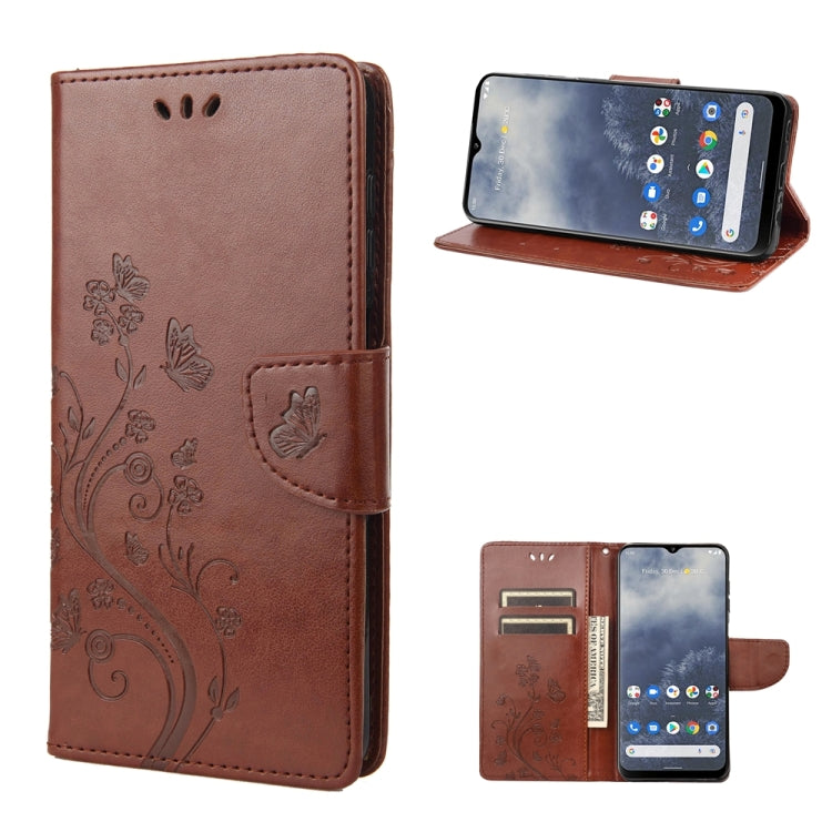 Butterfly Flower Pattern Leather Phone Case, For Samsung Galaxy A54 5G, For Nokia G60, For OPPO A17