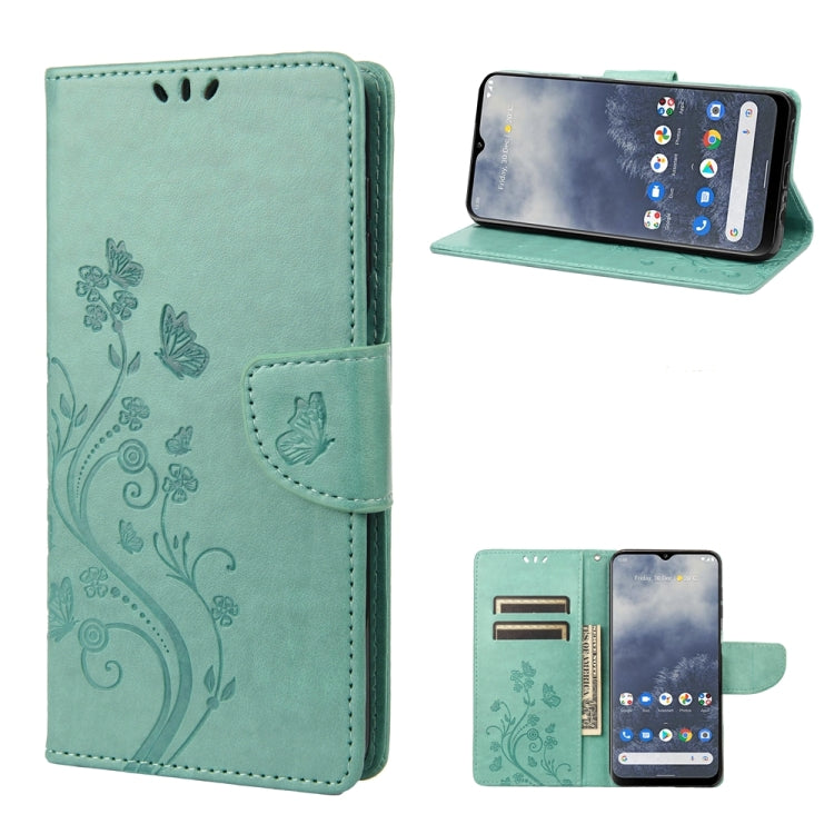 Butterfly Flower Pattern Leather Phone Case, For Samsung Galaxy A54 5G, For Nokia G60, For OPPO A17