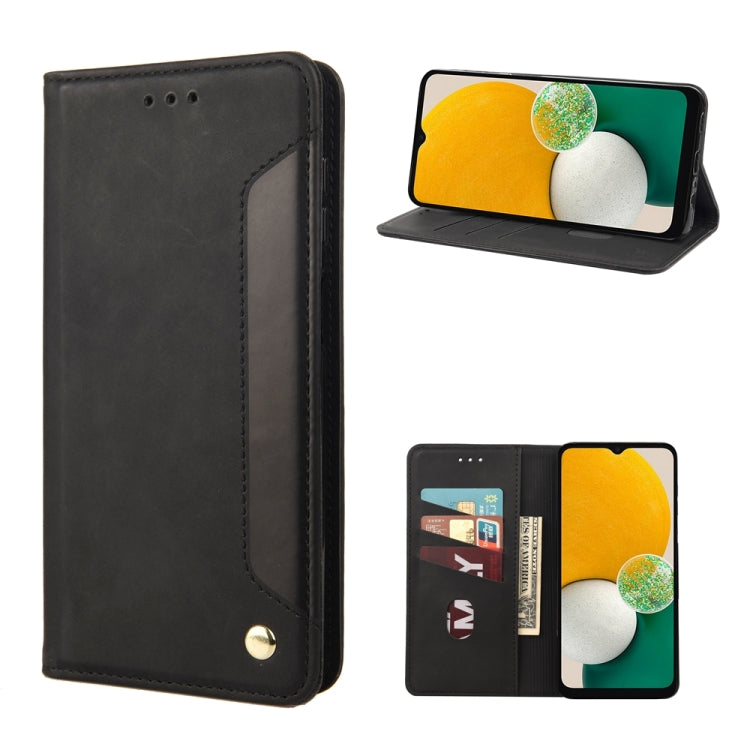 Skin Feel Splicing Leather Phone Case