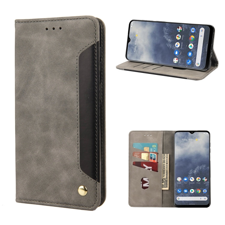 Skin Feel Splicing Leather Phone Case