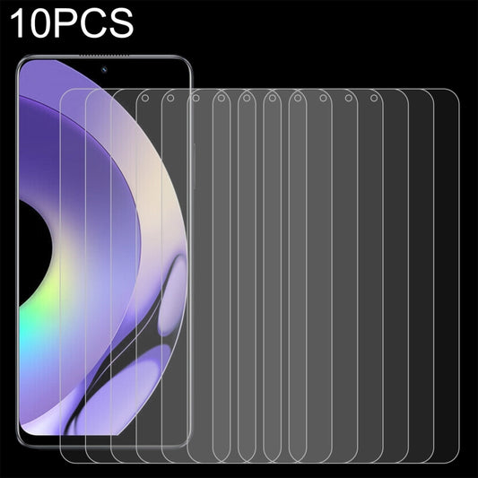 10pcs 0.26mm 9H 2.5D Tempered Glass Film, For Realme 10 Pro (10 PCS)