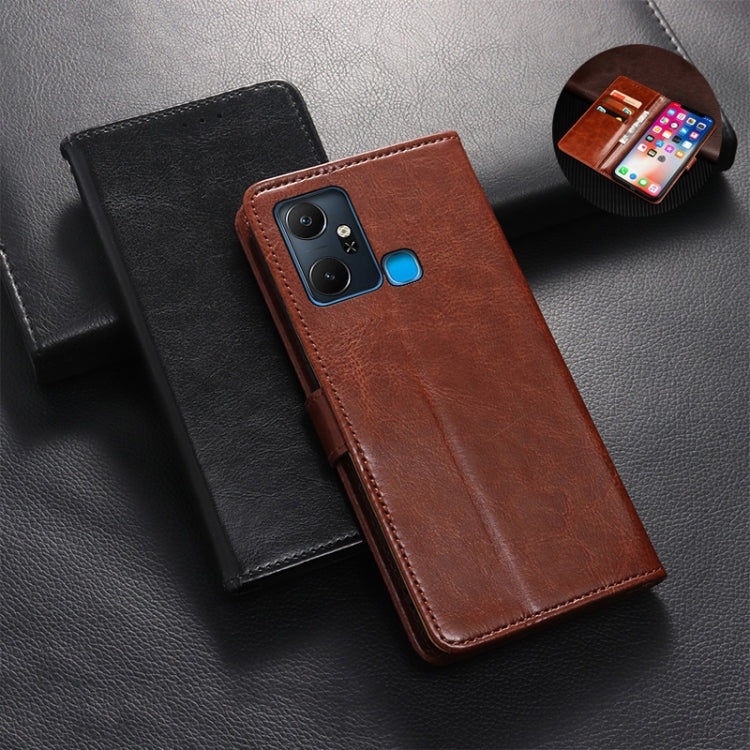 idewei Crazy Horse Texture Leather Phone Case, For Infinix Smart 6 Plus, For Nokia G11 Plus, For Samsung Galaxy A04e 4G