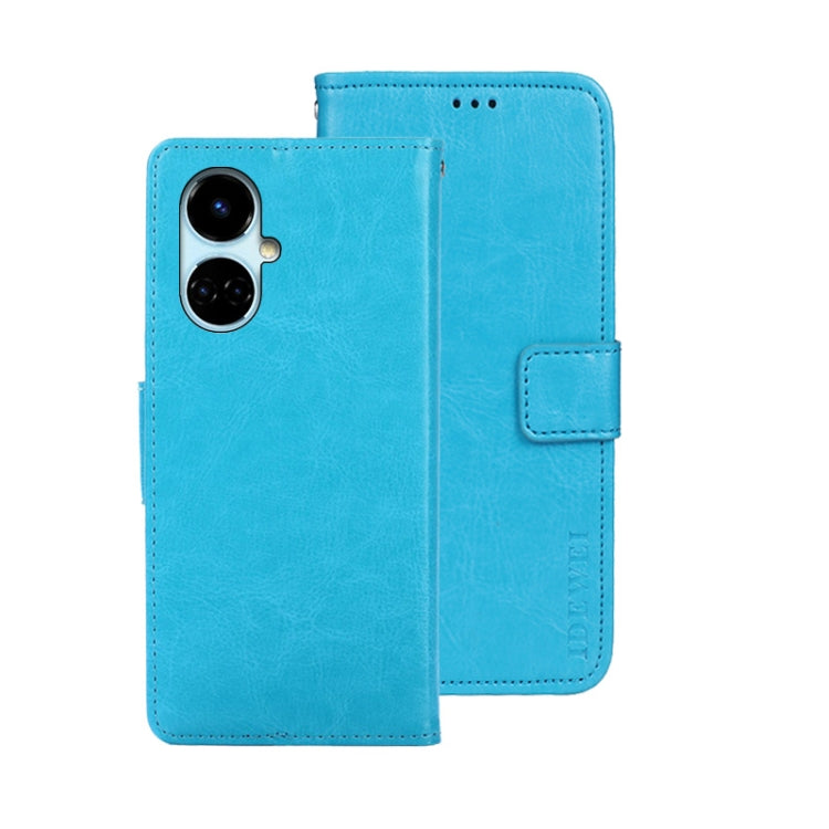 idewei Crazy Horse Texture Leather Phone Case, For Tecno Camon 19, For Tecno Pova 3, For Tecno Pova Neo 2