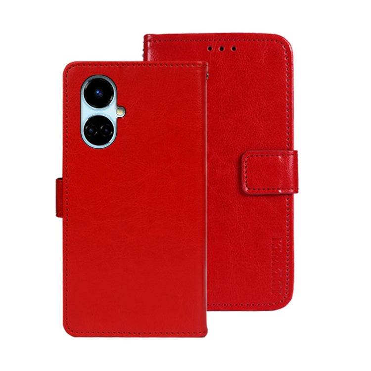 idewei Crazy Horse Texture Leather Phone Case, For Tecno Camon 19, For Tecno Pova 3, For Tecno Pova Neo 2