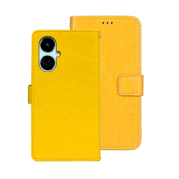 idewei Crazy Horse Texture Leather Phone Case, For Tecno Camon 19, For Tecno Pova 3, For Tecno Pova Neo 2