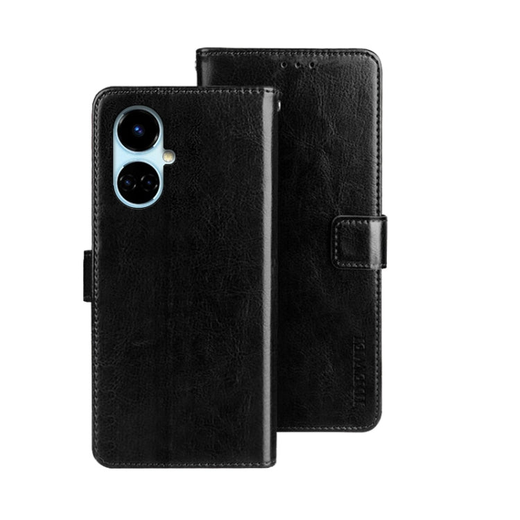 idewei Crazy Horse Texture Leather Phone Case, For Tecno Camon 19, For Tecno Pova 3, For Tecno Pova Neo 2