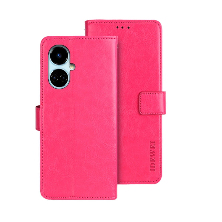 idewei Crazy Horse Texture Leather Phone Case, For Nokia G11 Plus, For Samsung Galaxy A04e 4G, For Tecno Camon 19, For Tecno Pova 3