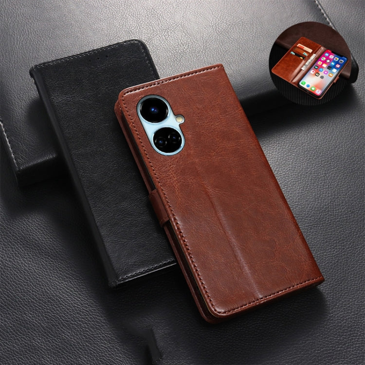 idewei Crazy Horse Texture Leather Phone Case, For Tecno Camon 19, For Tecno Pova 3, For Tecno Pova Neo 2