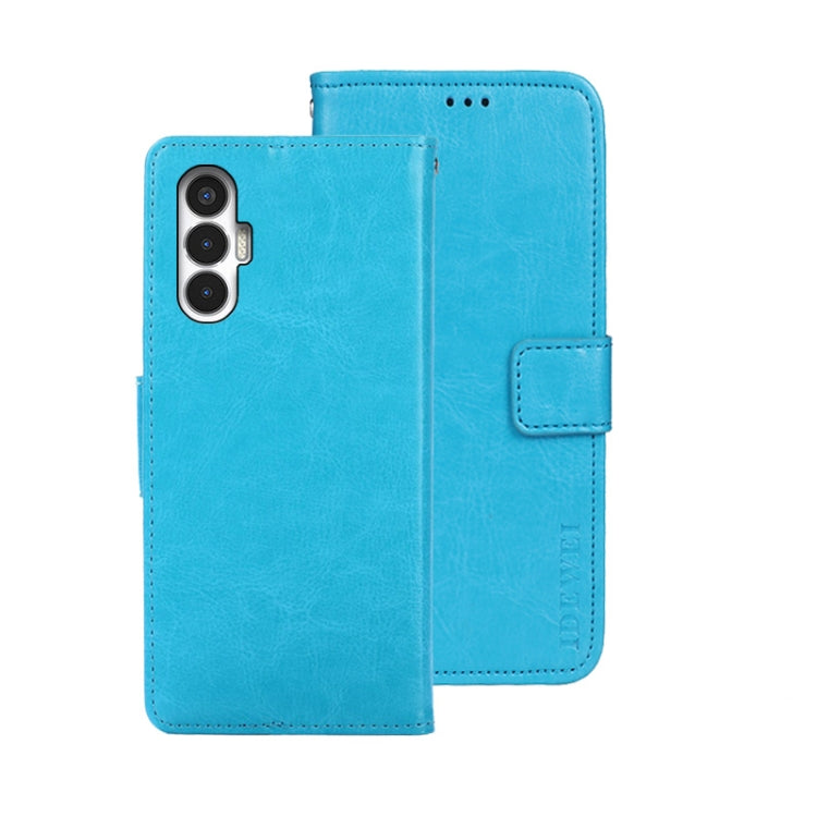 idewei Crazy Horse Texture Leather Phone Case, For Tecno Camon 19, For Tecno Pova 3, For Tecno Pova Neo 2
