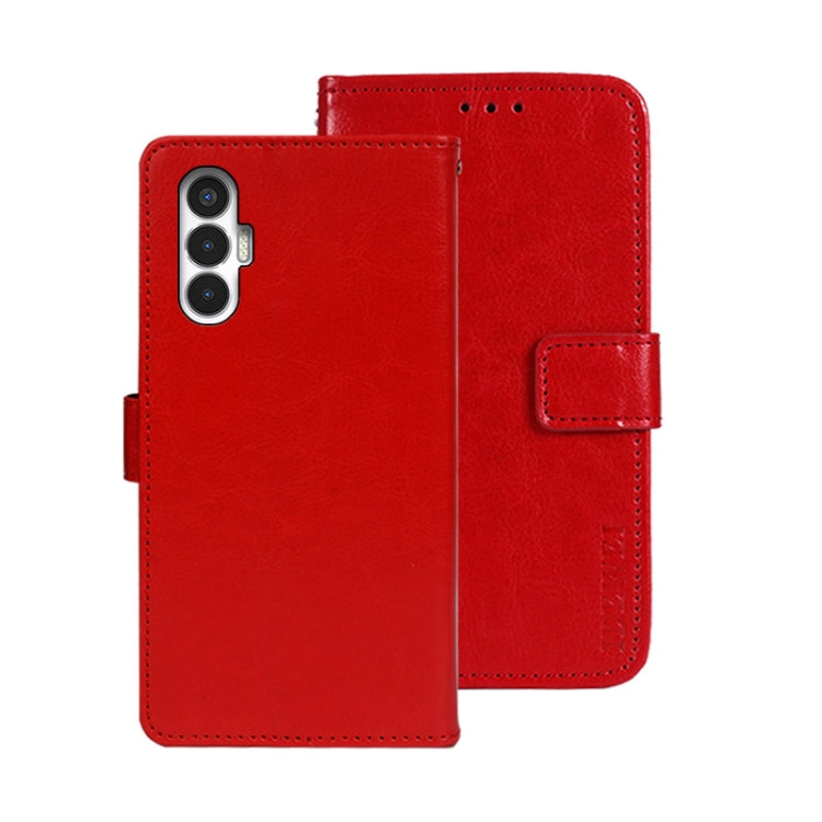 idewei Crazy Horse Texture Leather Phone Case, For Tecno Camon 19, For Tecno Pova 3, For Tecno Pova Neo 2