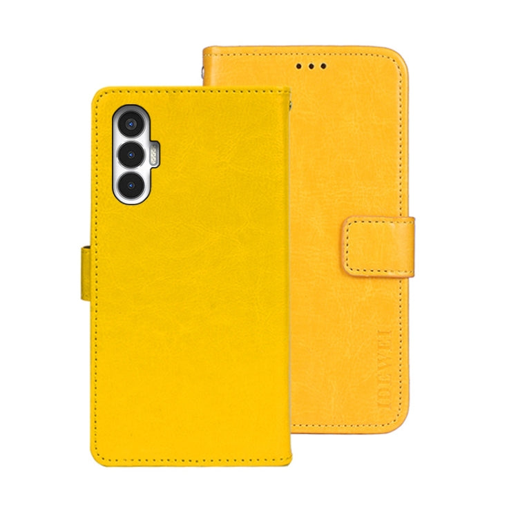 idewei Crazy Horse Texture Leather Phone Case, For Tecno Camon 19, For Tecno Pova 3, For Tecno Pova Neo 2