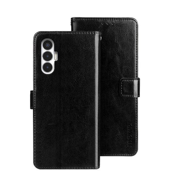 idewei Crazy Horse Texture Leather Phone Case, For Tecno Camon 19, For Tecno Pova 3, For Tecno Pova Neo 2