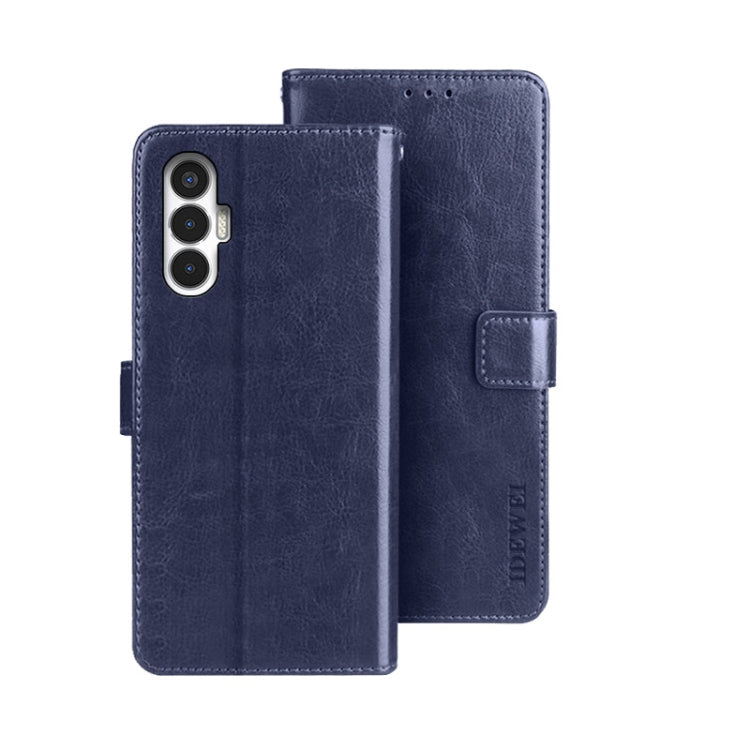 idewei Crazy Horse Texture Leather Phone Case, For Nokia G11 Plus, For Samsung Galaxy A04e 4G, For Tecno Camon 19, For Tecno Pova 3