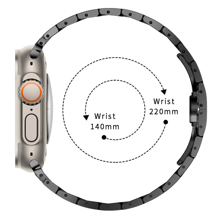 Steel Watch Band, For Apple Watch Series 8&7 41mm / SE 2&6&SE&5&4 40mm / 3&2&1 38mm, For Apple Watch Ultra 49mm / Series 8&7 45mm / SE 2&6&SE&5&4 44mm / 3&2&1 42mm