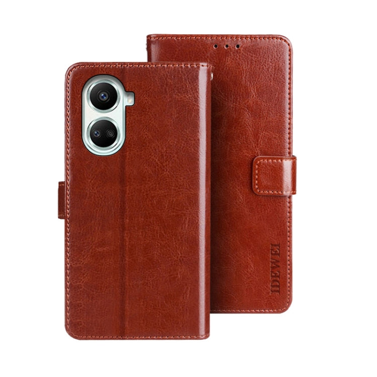 idewei Crazy Horse Texture Leather Phone Case, For Alcatel 1 Ultra, For Huawei nova 10 SE, For Huawei nova Y61 4G